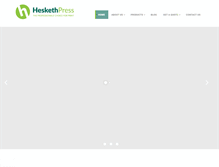 Tablet Screenshot of heskethpress.com